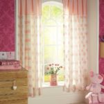 Rose curtains